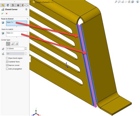 sheet metal corner|sheet metal corners solidworks.